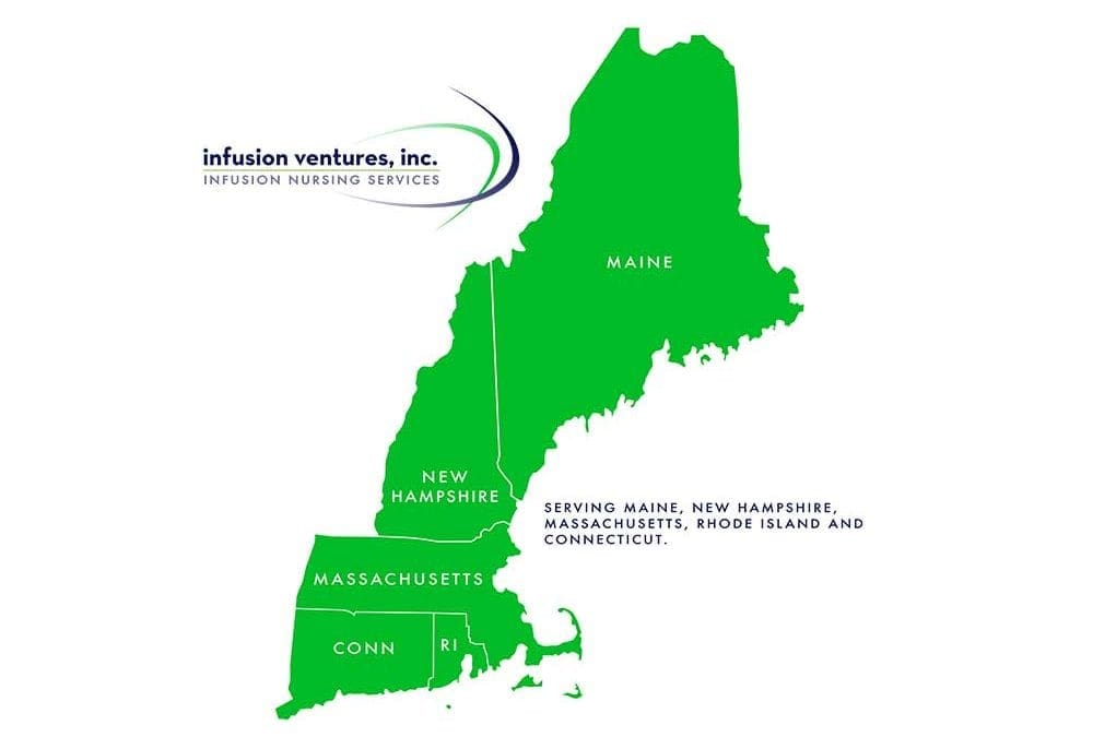 Did you know that Infusion Ventures provides specialty infusion nursing services across 5 New England states?