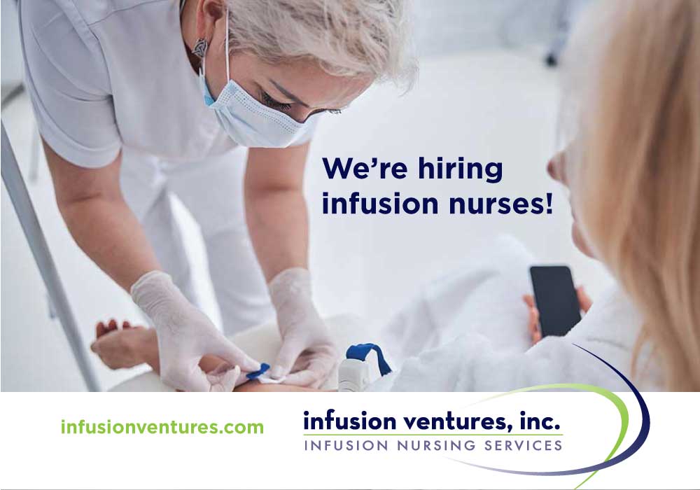 We are hiring infusion nurses! Infusion Ventures is actively seeking ...