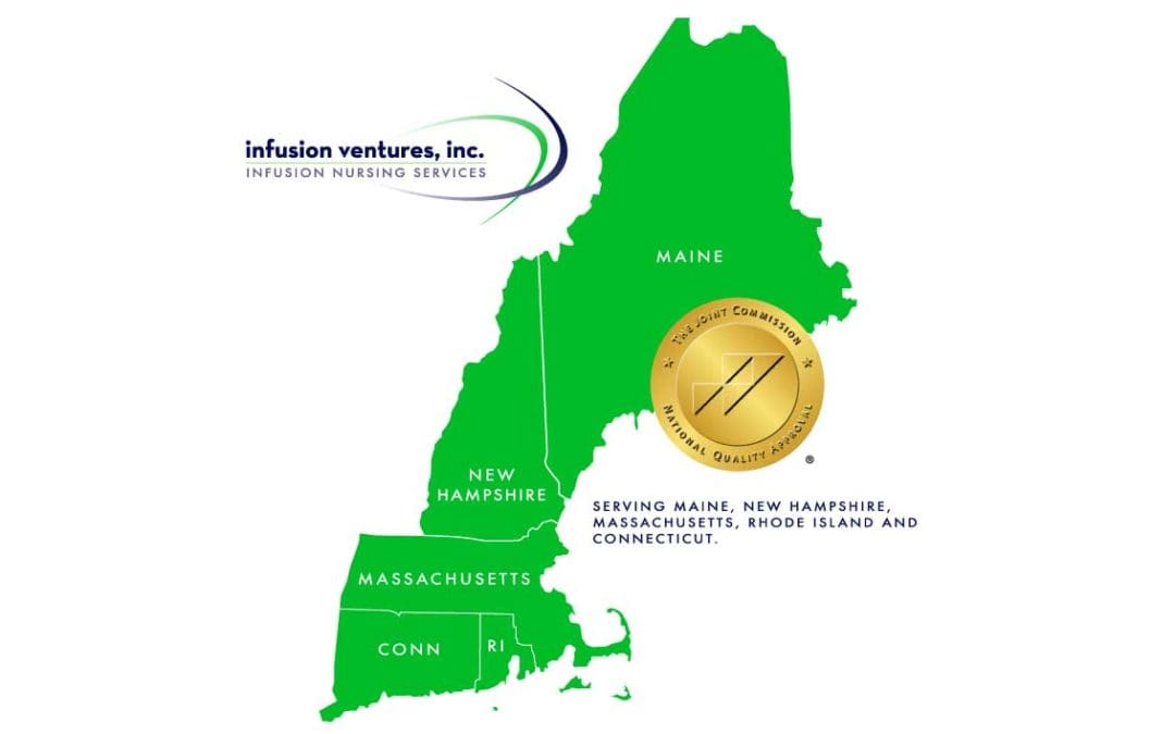 Our infusion nursing services support both on demand coverage as well as scheduled long term infusion therapy covering most of New England, including Maine, New Hampshire, Massachusetts, Connecticut and Rhode Island.