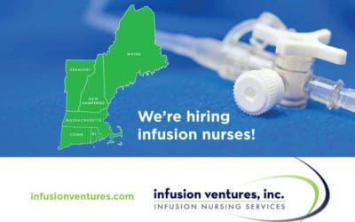 Are you interested in a new nursing job? Infusion Ventures has infusion nursing jobs available throughout most of New England. Call us today at (781) 938-7070 to learn more.